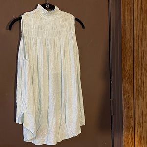 NWT A NEW DAY SLEEVELESS ROUCHED BLOUSE MINT COLORED
